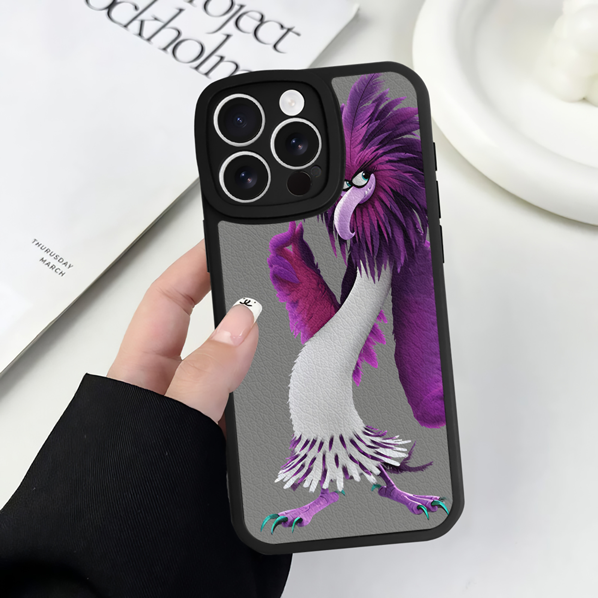 （画像用） Angry Birds アングリーバード 【iPhone 16シリーズ対応】シリコンスマホケース（レザー調） 材質：シリコン
